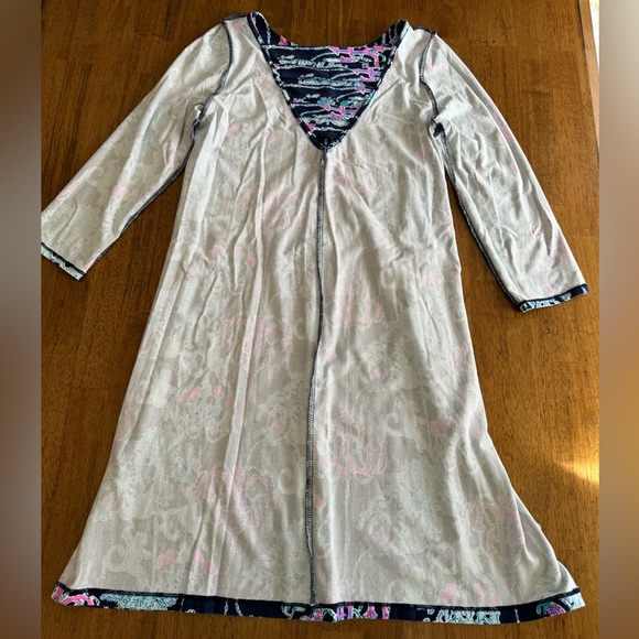 Lilly Pulitzer Ophelia Dress SZ S Bright Navy Pop Up Monkey Trouble - Picture 14 of 16